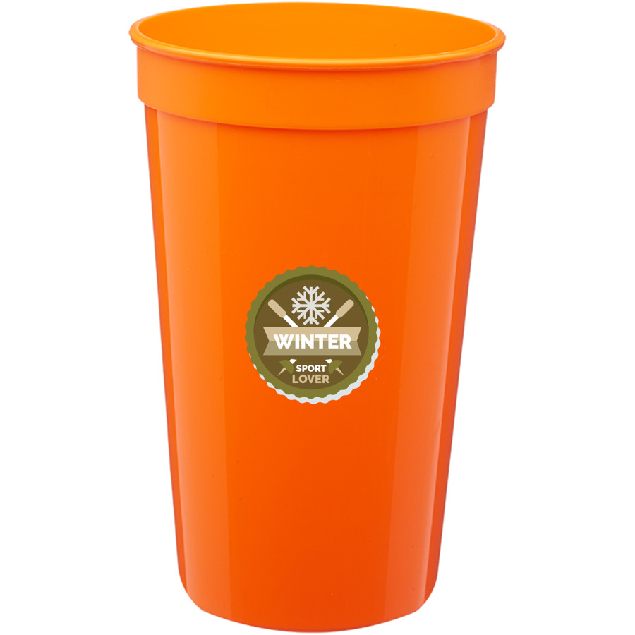 Plastic Stadium Cups 22 oz 34
