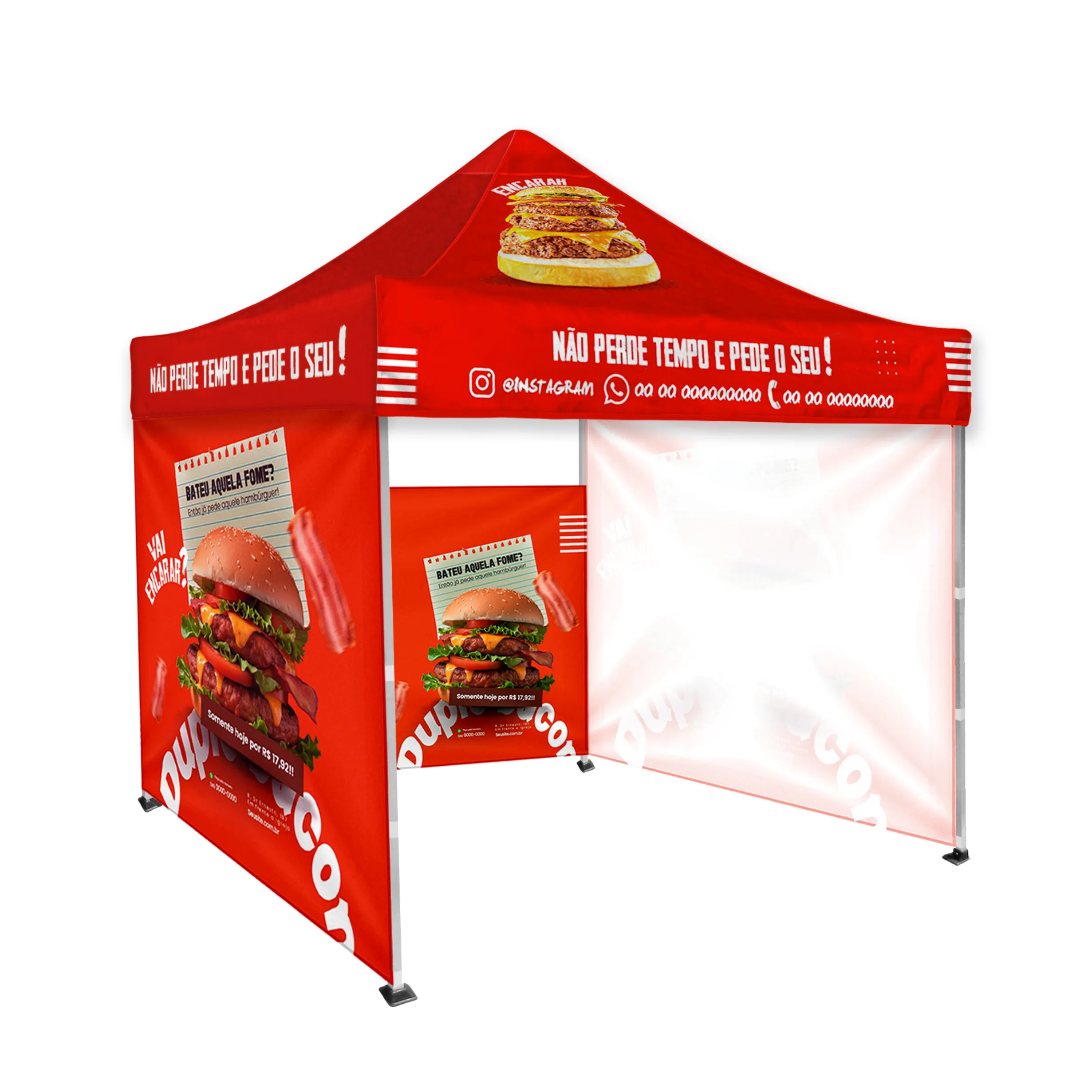 10'x10' Tent Canopy w frame and one half and two full wall 6