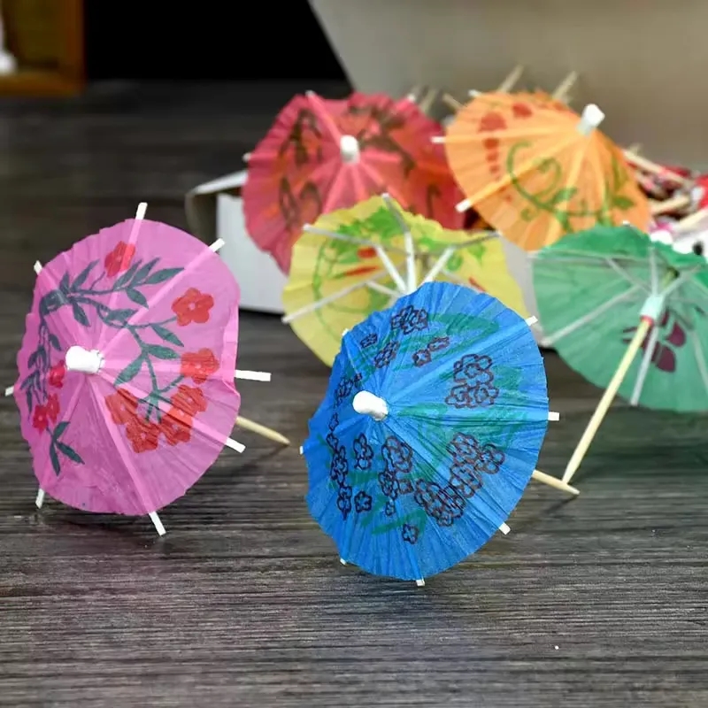 Decorative Cocktail Umbrella Toothpicks 2