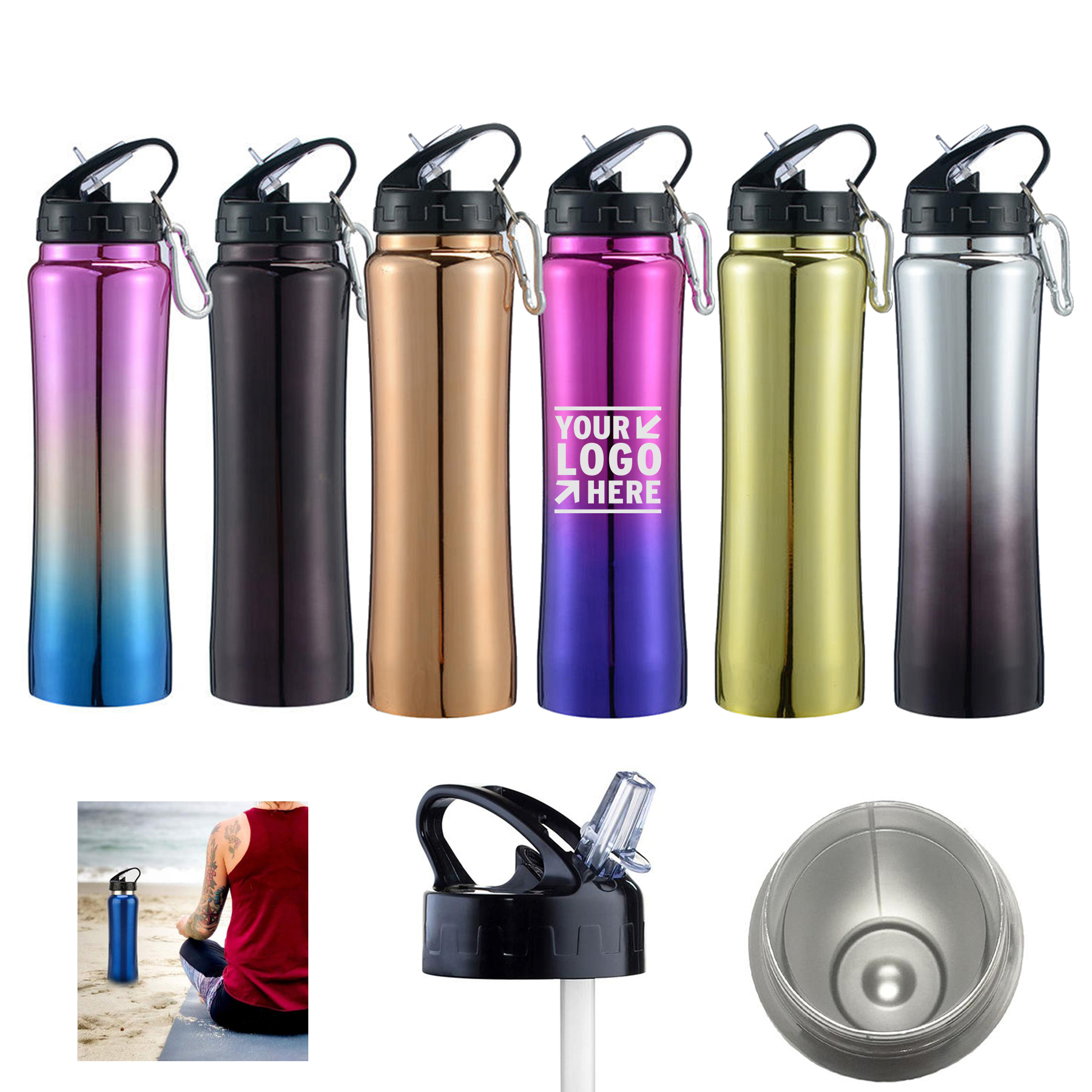 17oz Stainless Steel Water Bottles 2