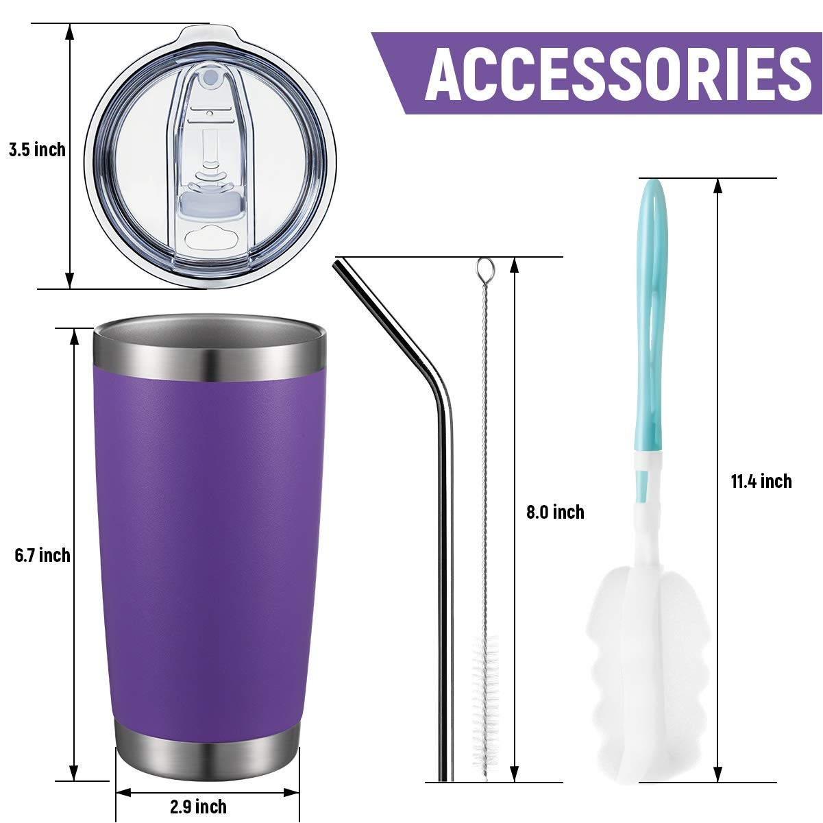 Powder Coated Insulated Coffee Tumbler/Double Wall Vacuum Insulated Travel Mug, Stainless Steel Mug 4