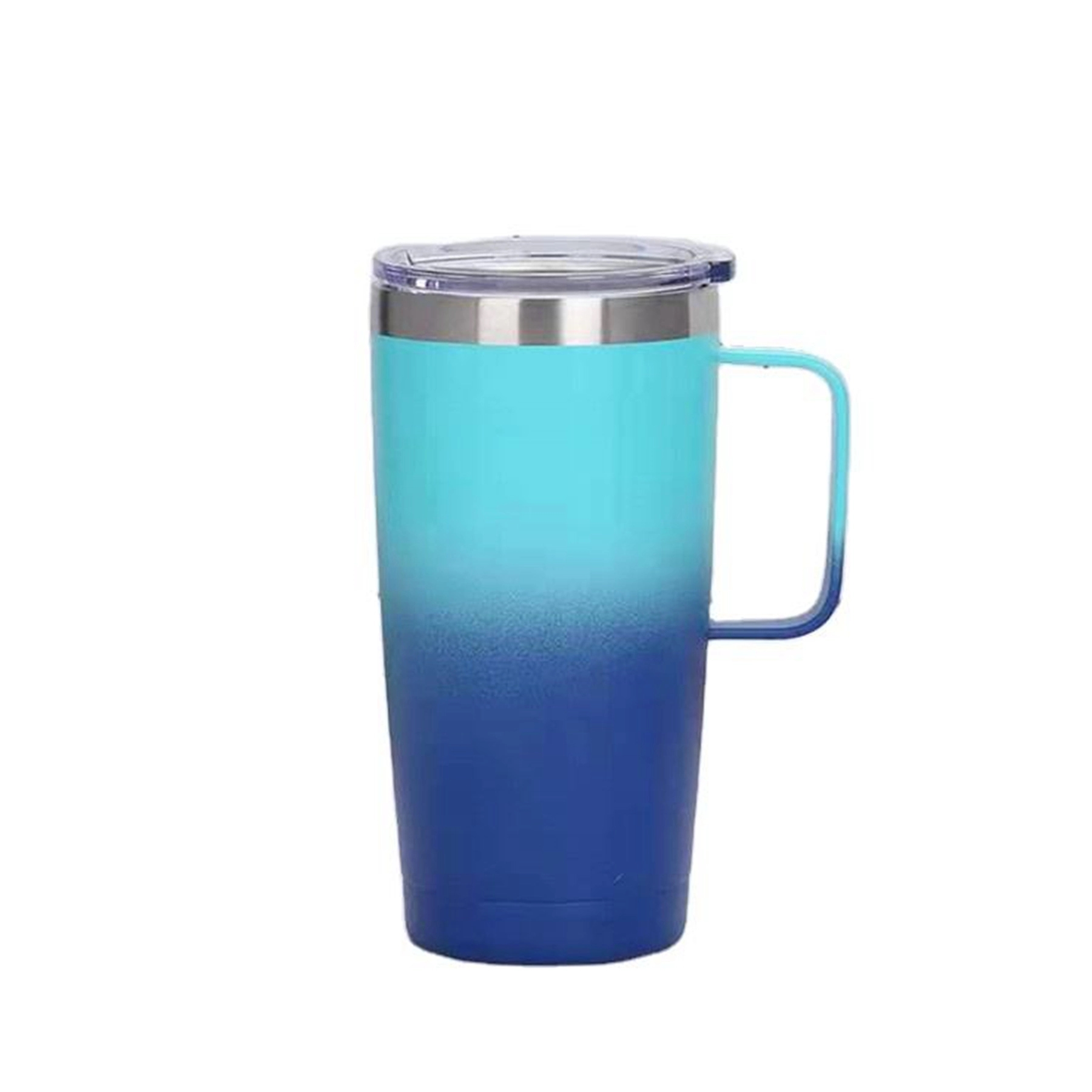 20 oz Gradient Double Wall Coffee Travel Mug with Handle 5