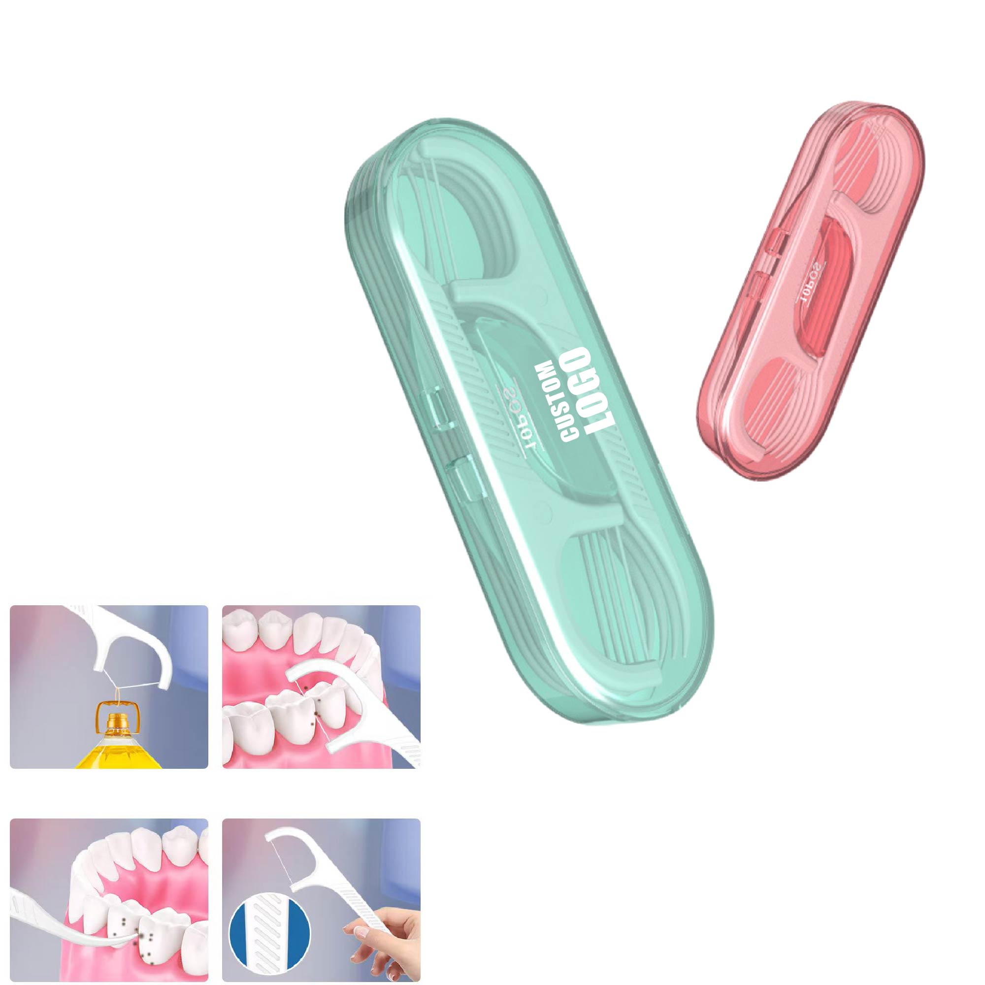 MOQ 10 pcs Disposable Flossers 2