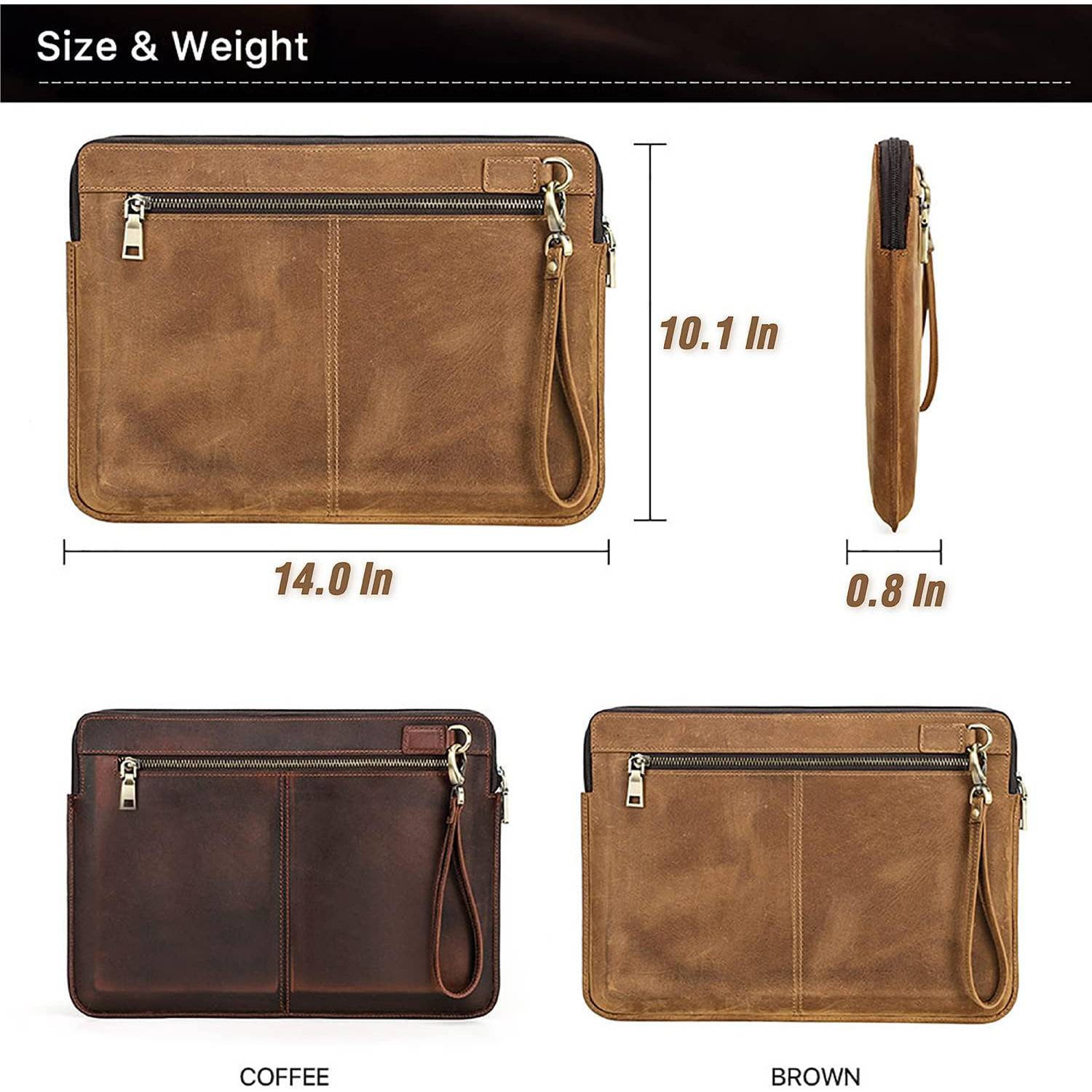 Vintage Leather Laptop Bag 8