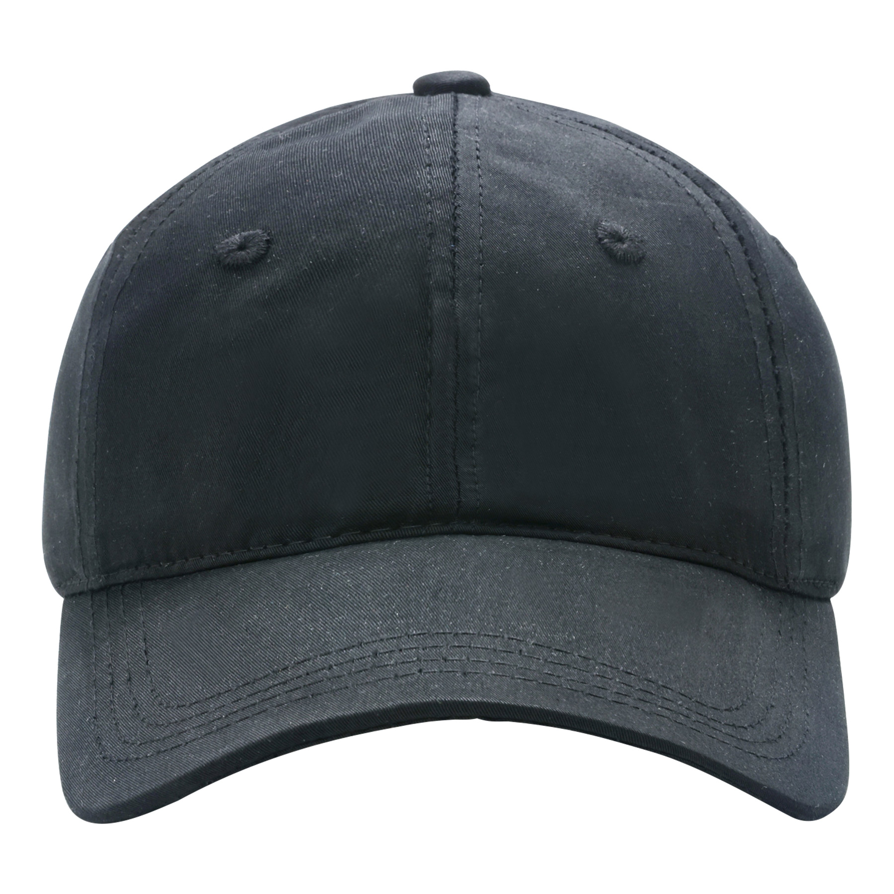 6-Panel Tencel Cotton Embroidered Curved Brim Baseball Cap 3