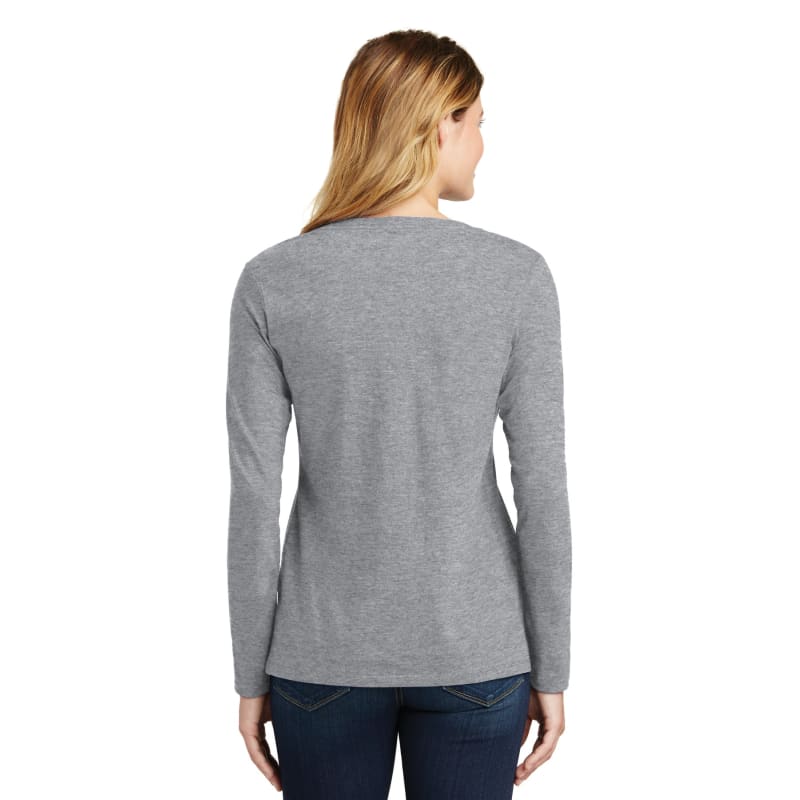 Port & Company Women's Long Sleeve Fan Favorite V-Neck Tee. 78