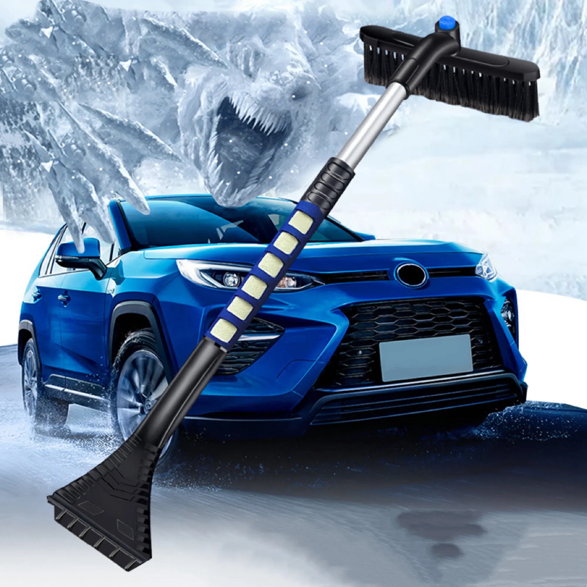 Snow Brush and Detachable Ice Scraper 3