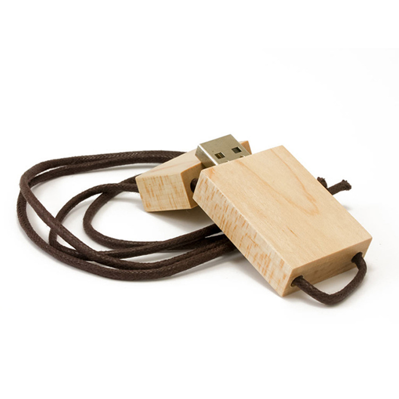 Wooden USB Flash Drive with Strap 6