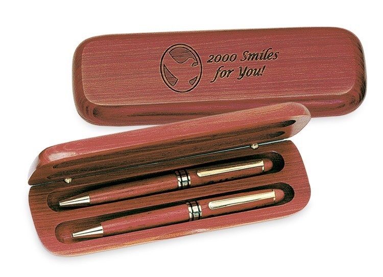 Broome Wood Double Pen Box - Blank 2