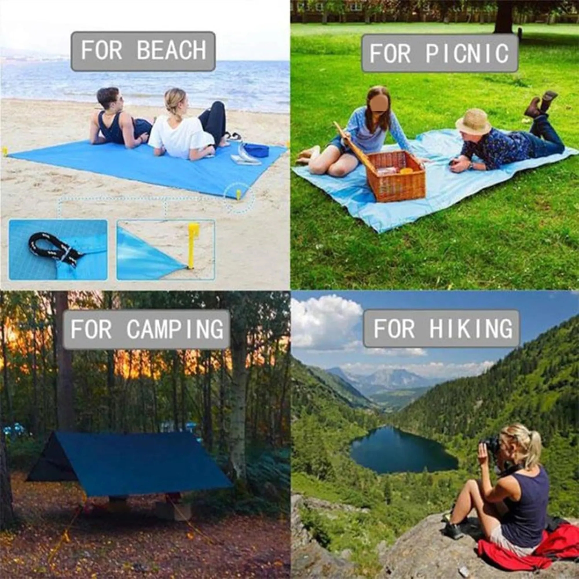 Waterproof Folding Beach Mat 21