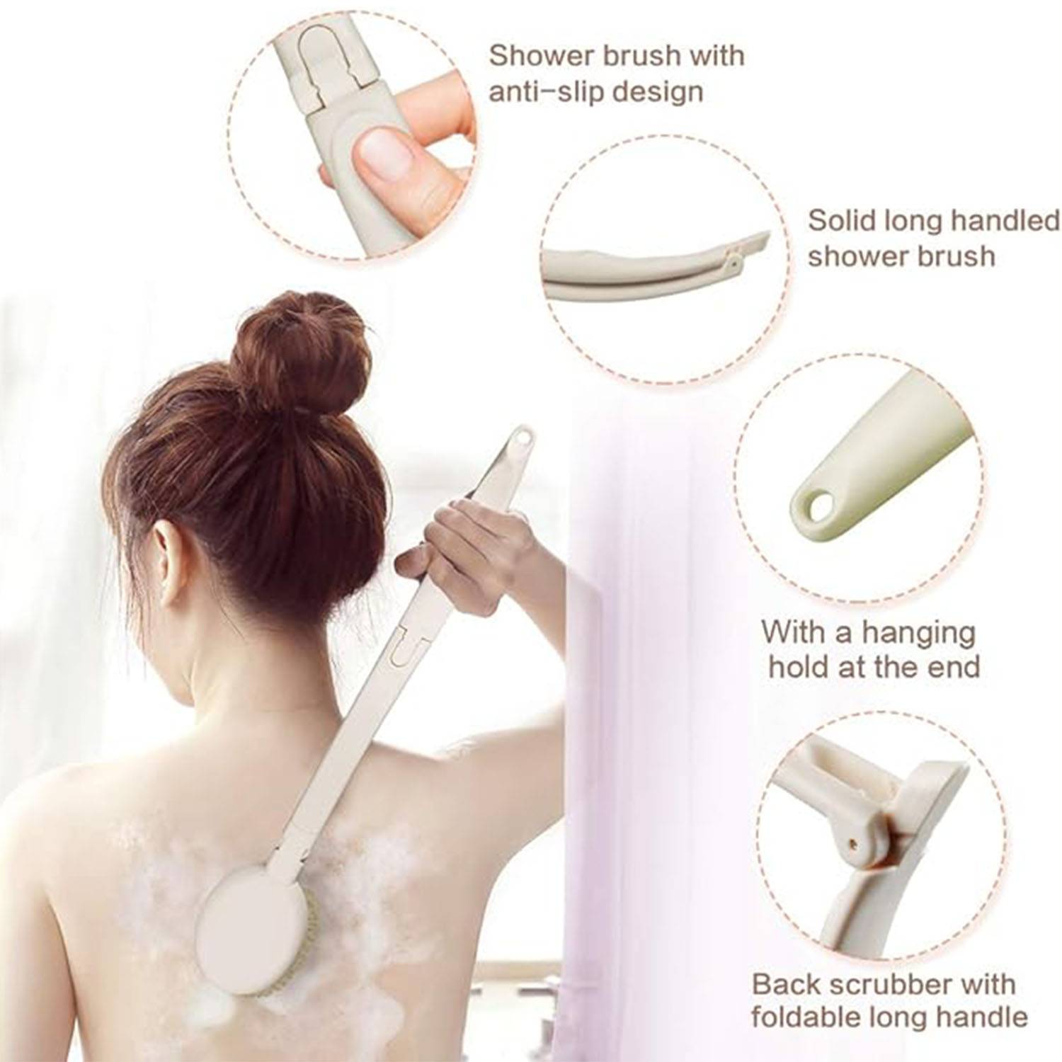 3 in1 Detachable And Foldable Shower Brush 6
