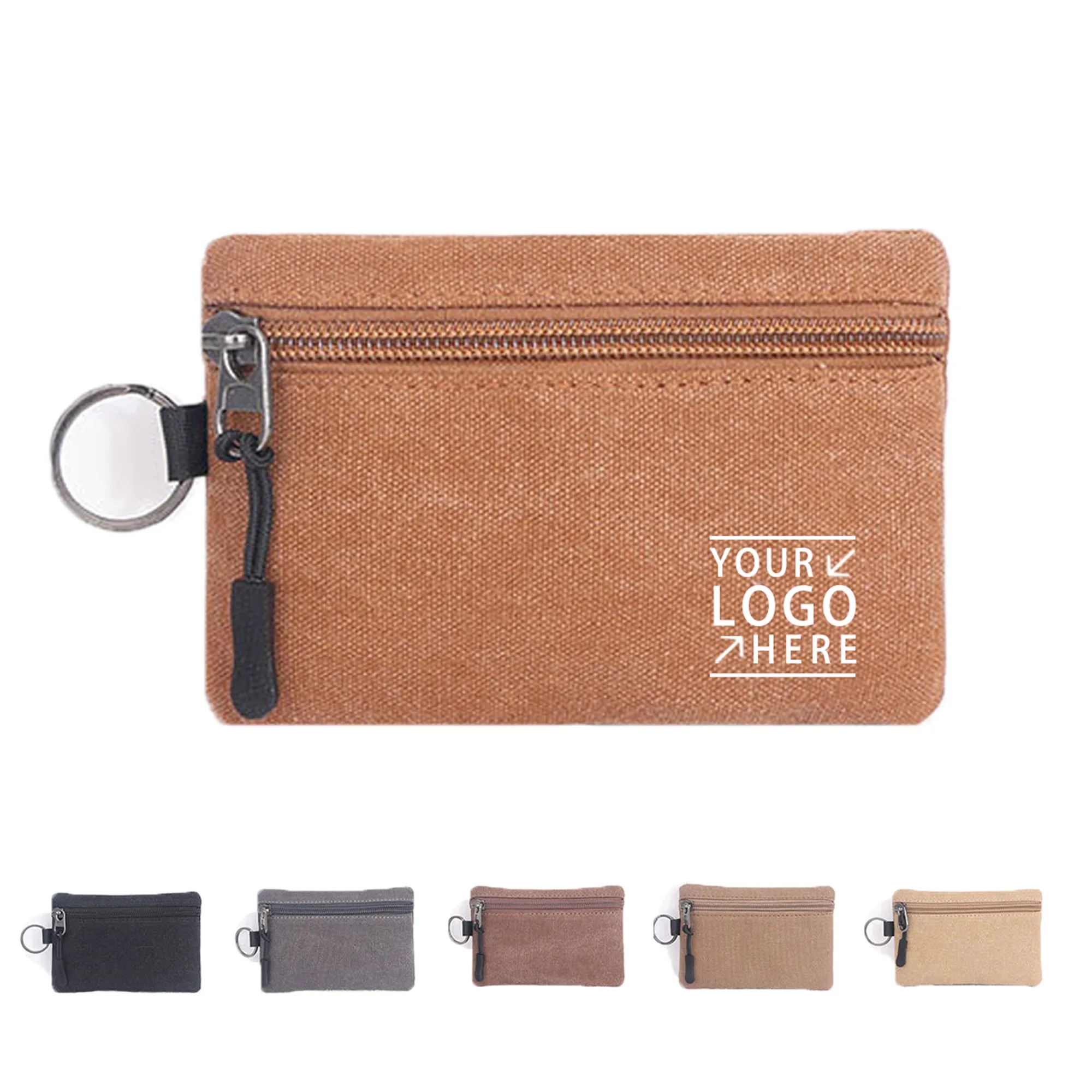 Zipper Canvas Coin Purse