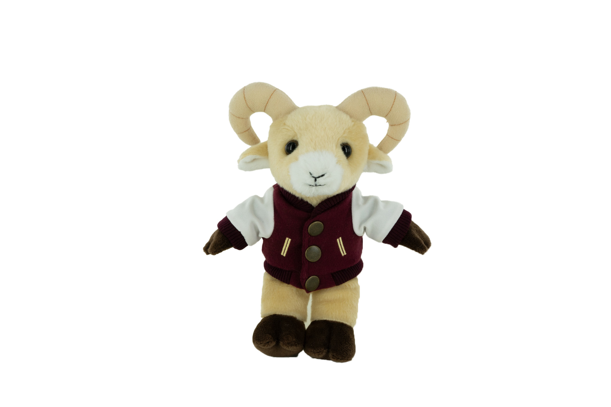 Plush Ram with a Varsity Jacket 4