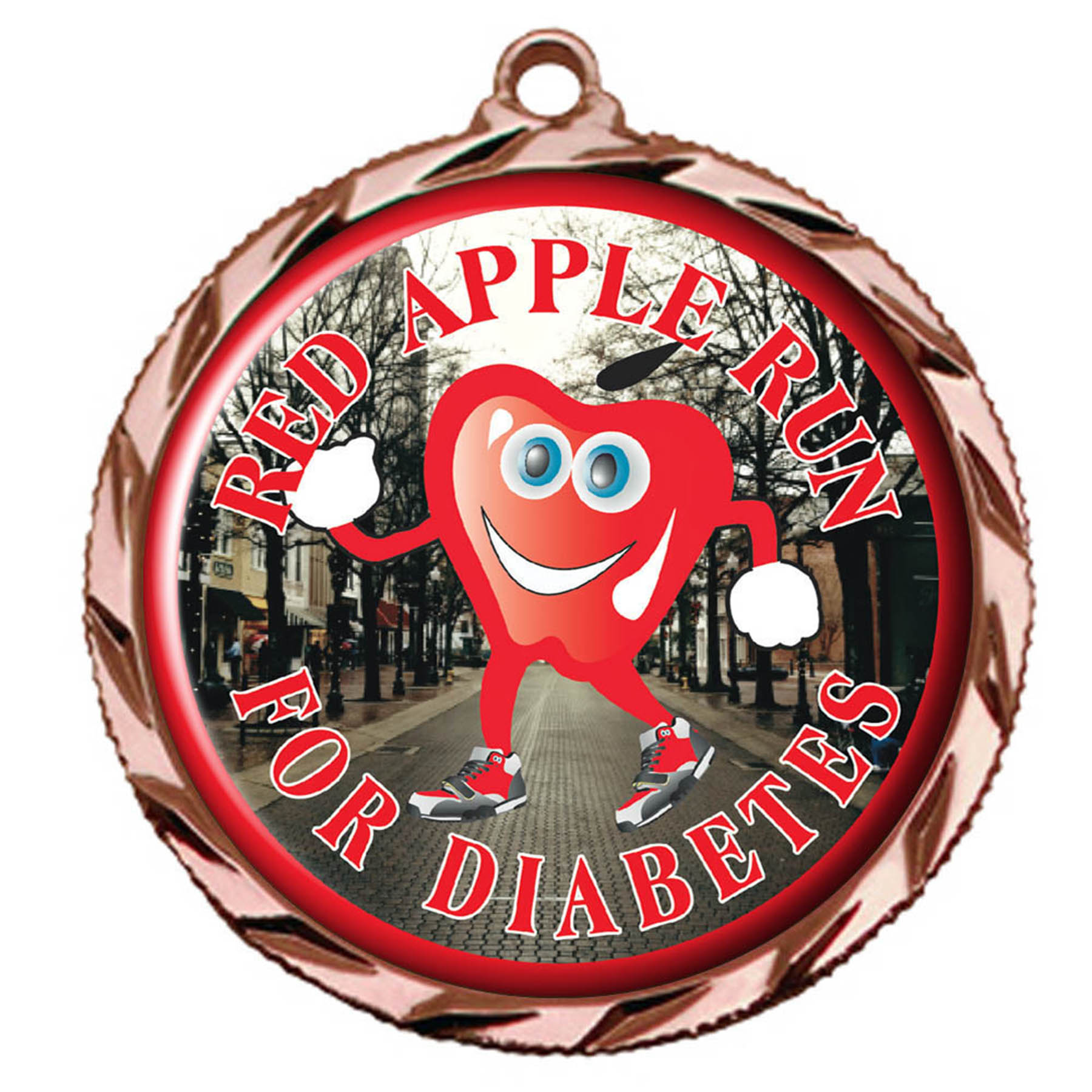 Digistock Medals: Raised Dart Patterned Border with 1 1/2" DIA Insert 1