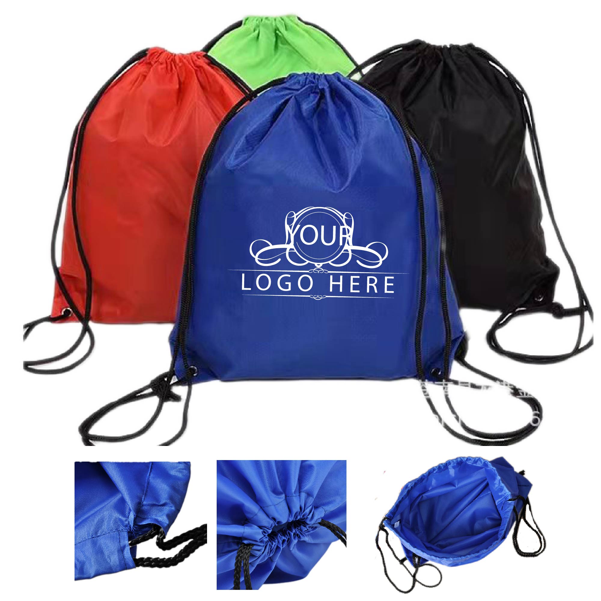 Classic Polyester Drawstring Backpacks 1