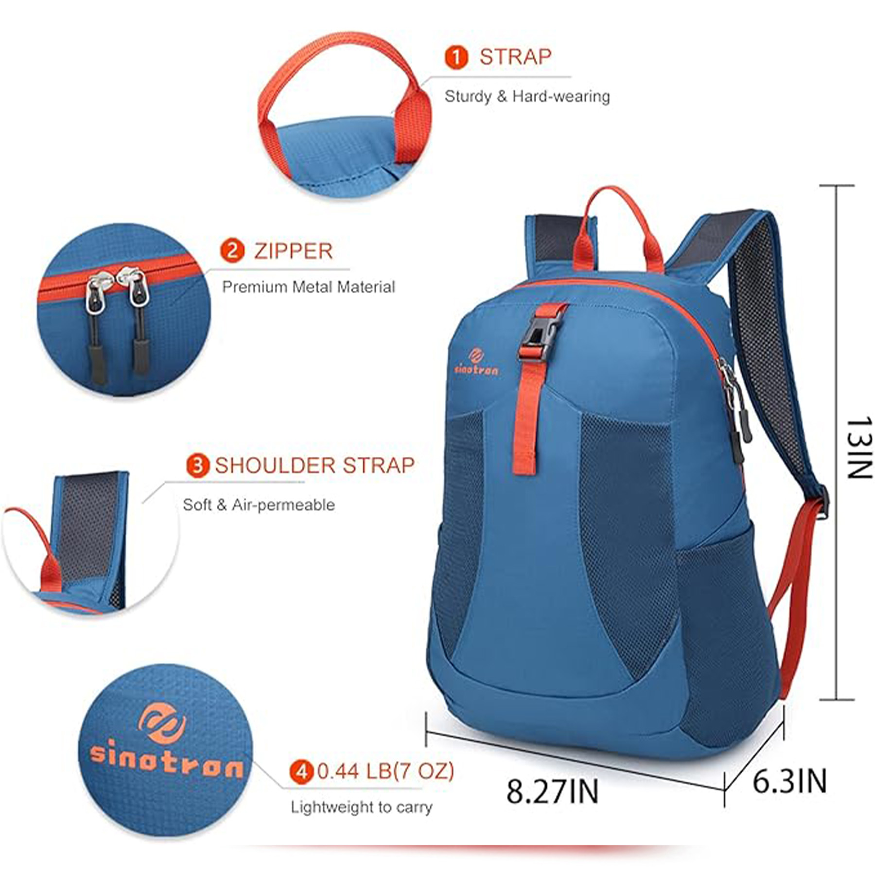 Lightweight And Packable Hiking Backpack 7