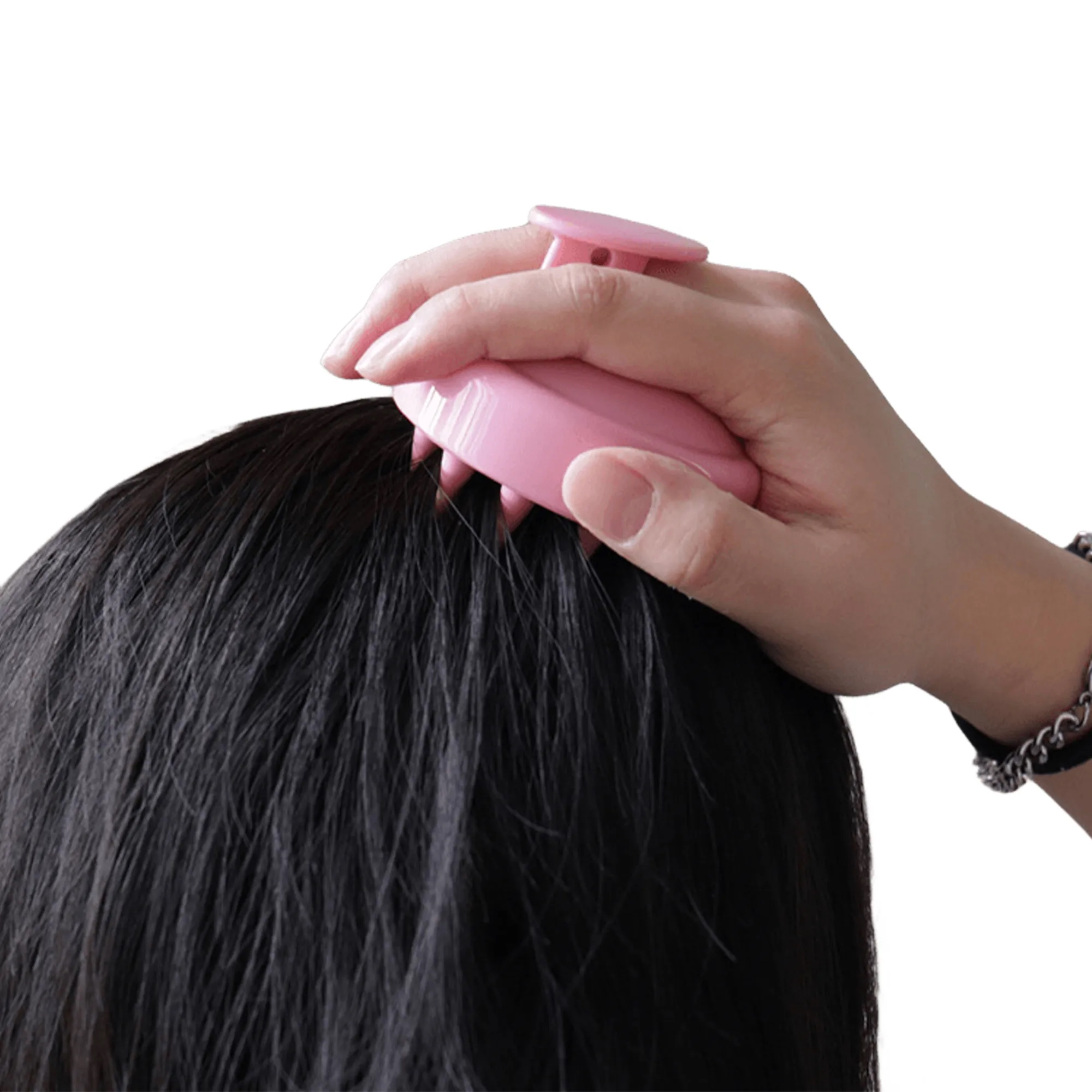Ergonomic Manual Hair Scalp Shampoo Brush 3