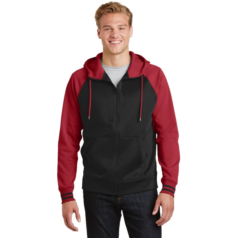 Sport-Tek Sport-Wick Varsity Fleece Full-Zip Hooded Jacket. 8