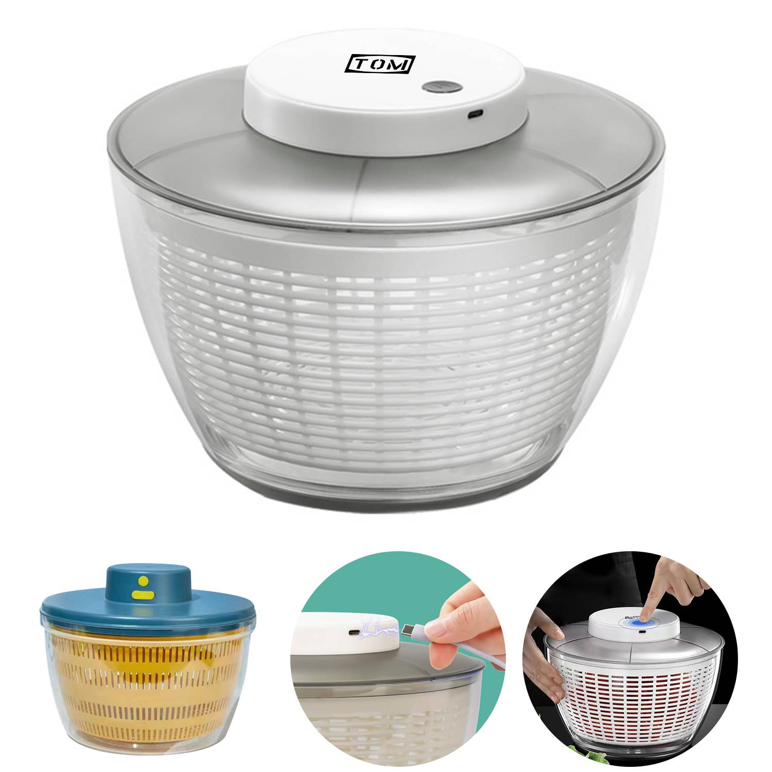 Multifunctional Fruits Vegetables Electric Salad Dehydrator 3