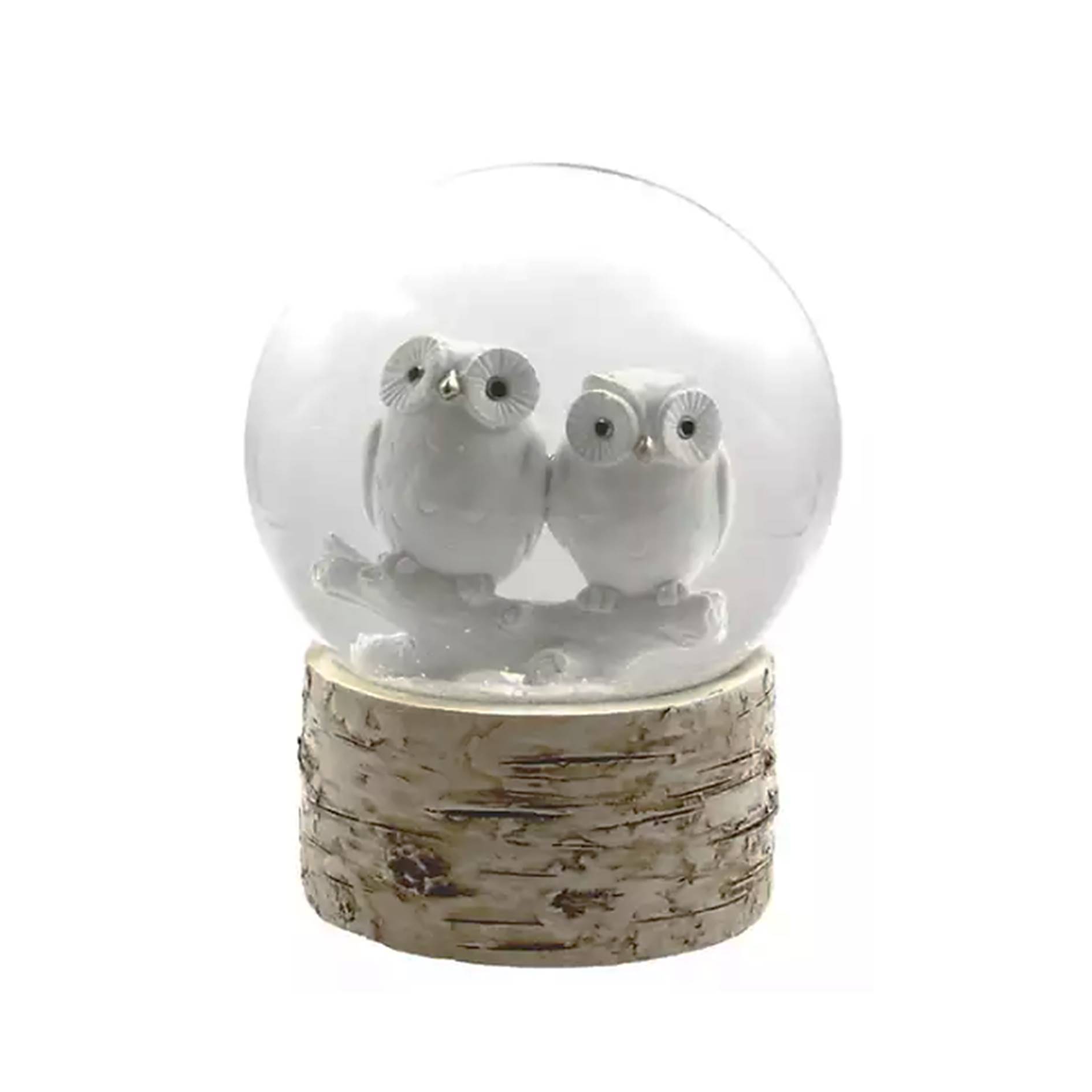 Custom White Owl Snow Globe 3