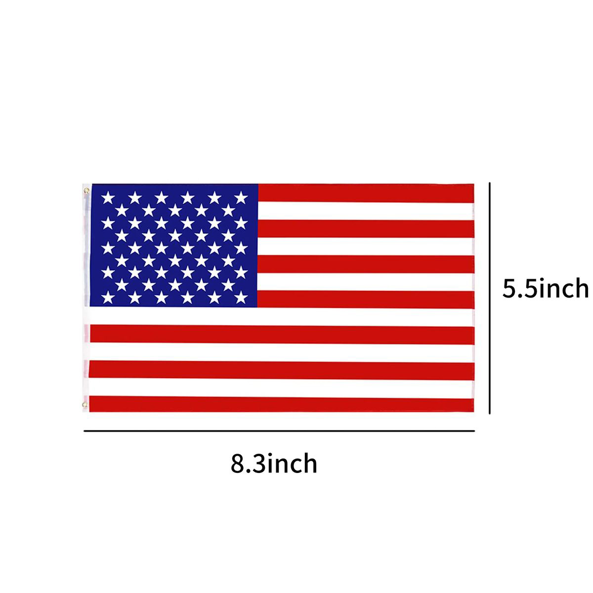 Compact US Flag with Comfortable Grip Handle 13