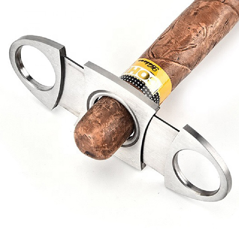 Double Blade Stainless Steel Cigar Cutter 3