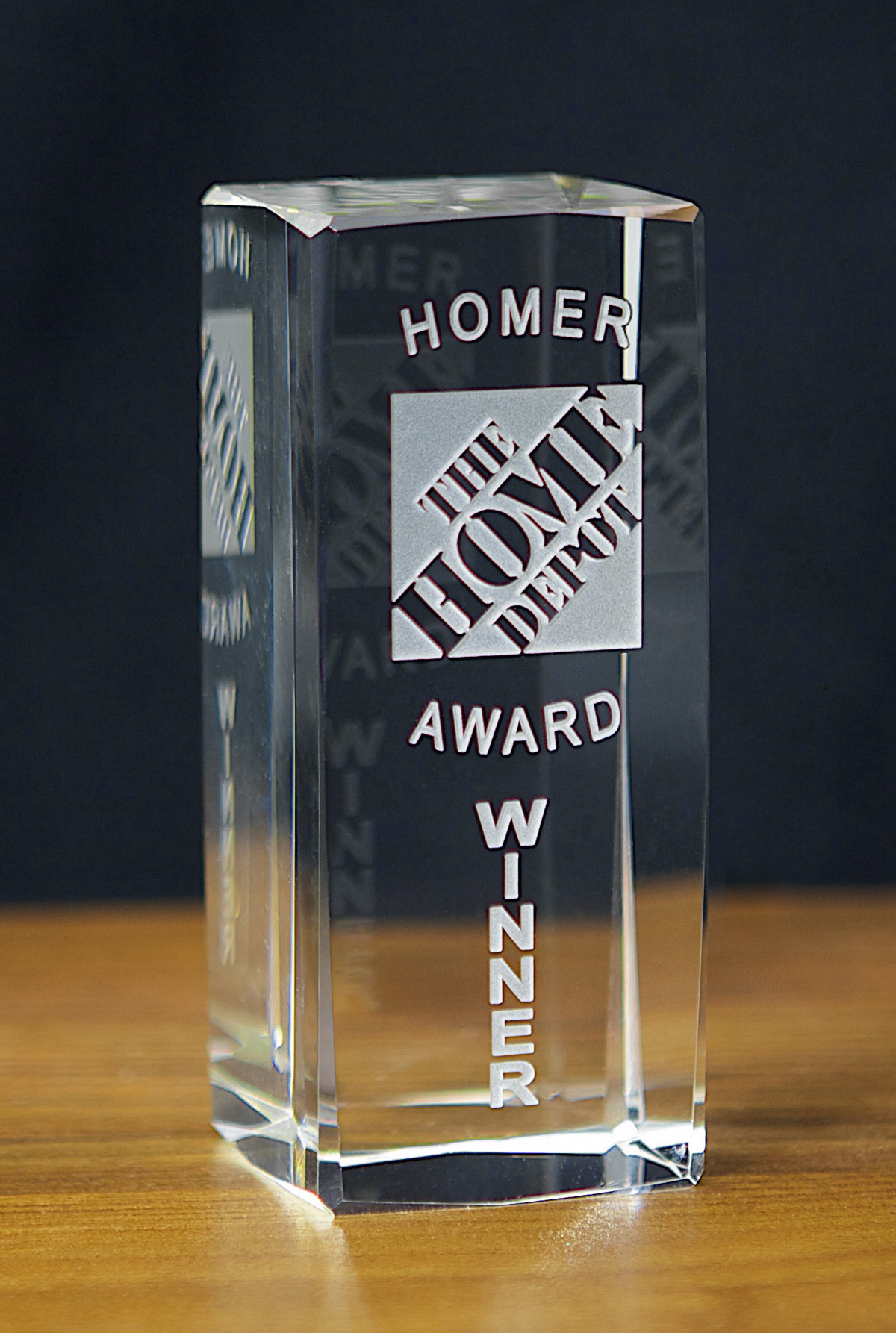 Crystal Mason Award (4"x2"x2") 1