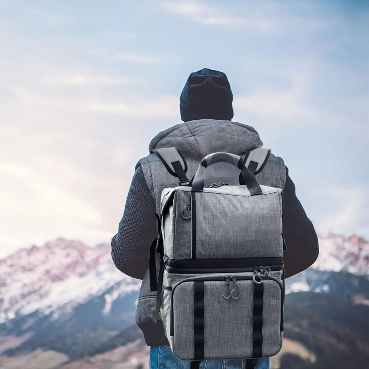 Large Double Layer Waterproof Leak Proof Cooler Backpack 6