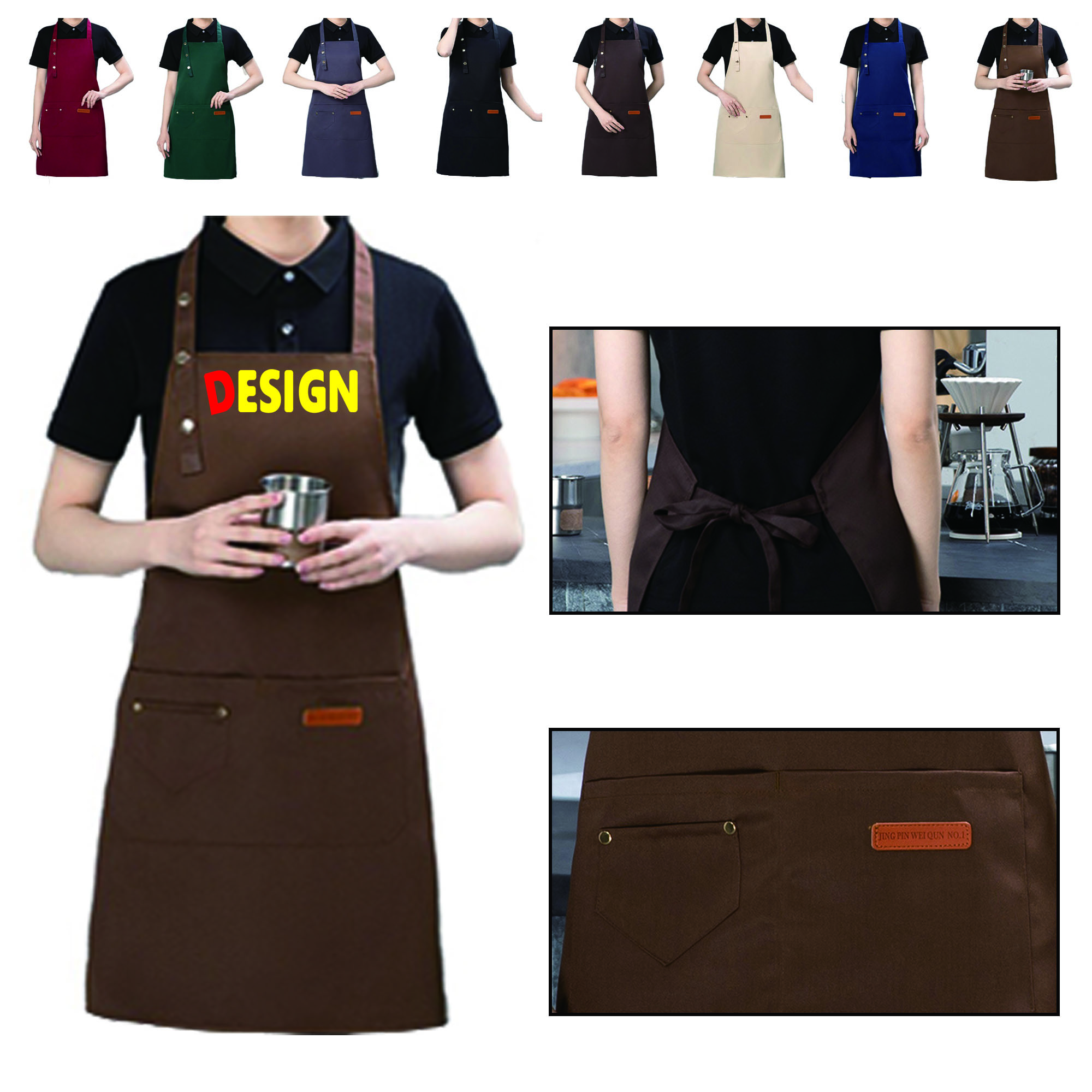 Full Color Durable Nylon Apron MOQ 20 2