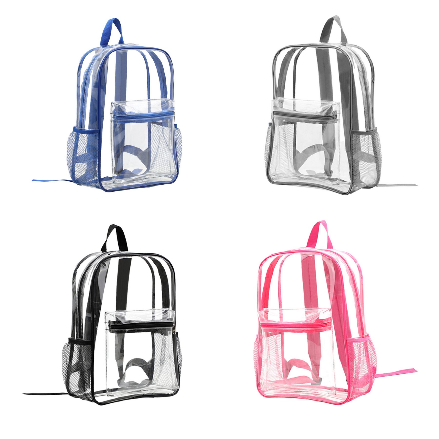 Clear Transparent Pvc School Backpack 2