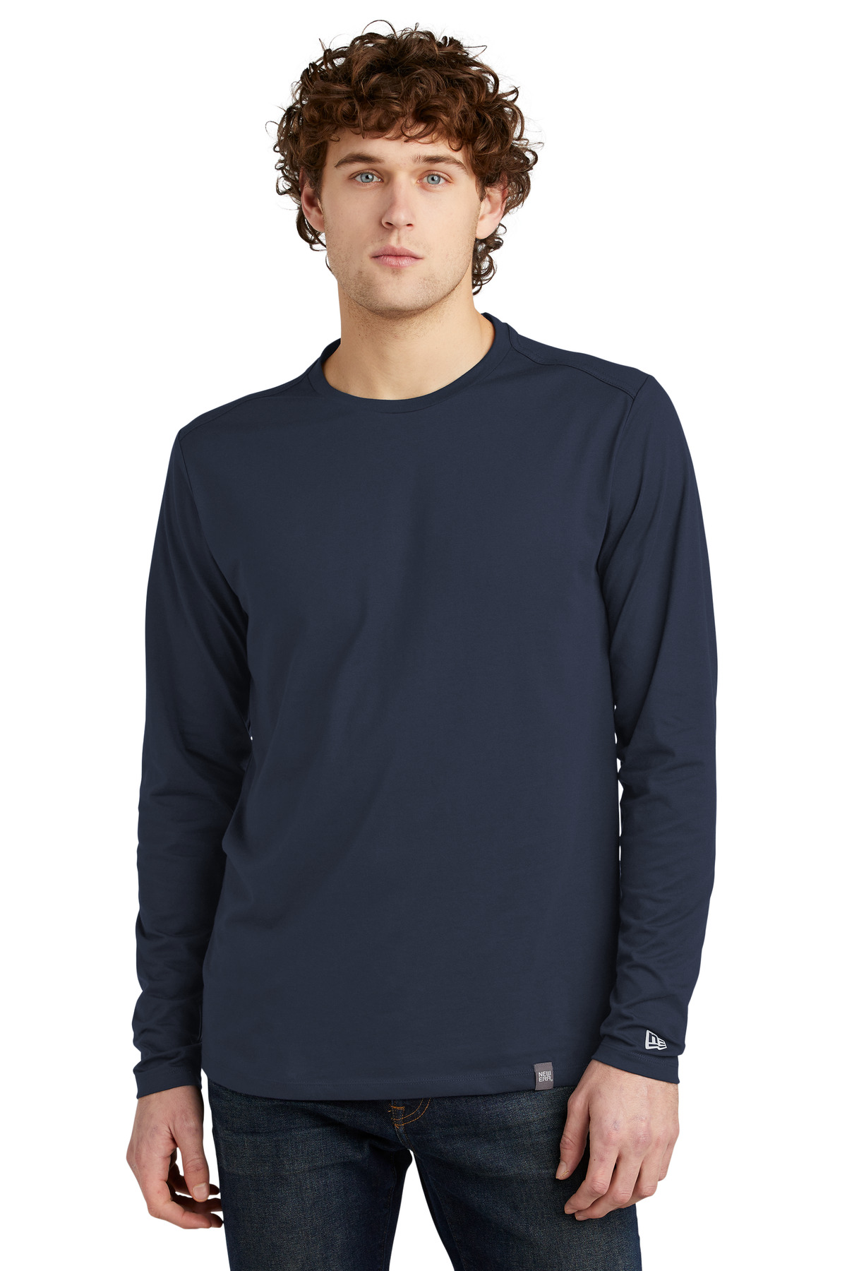 New Era Heritage Blend Long Sleeve Crew Tee. NEA102 52