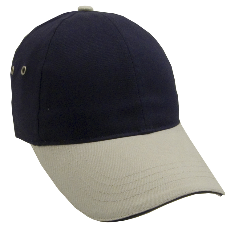 Constructed Lightweight Brushed 2-Tone Cotton Twill Sandwich Cap 6