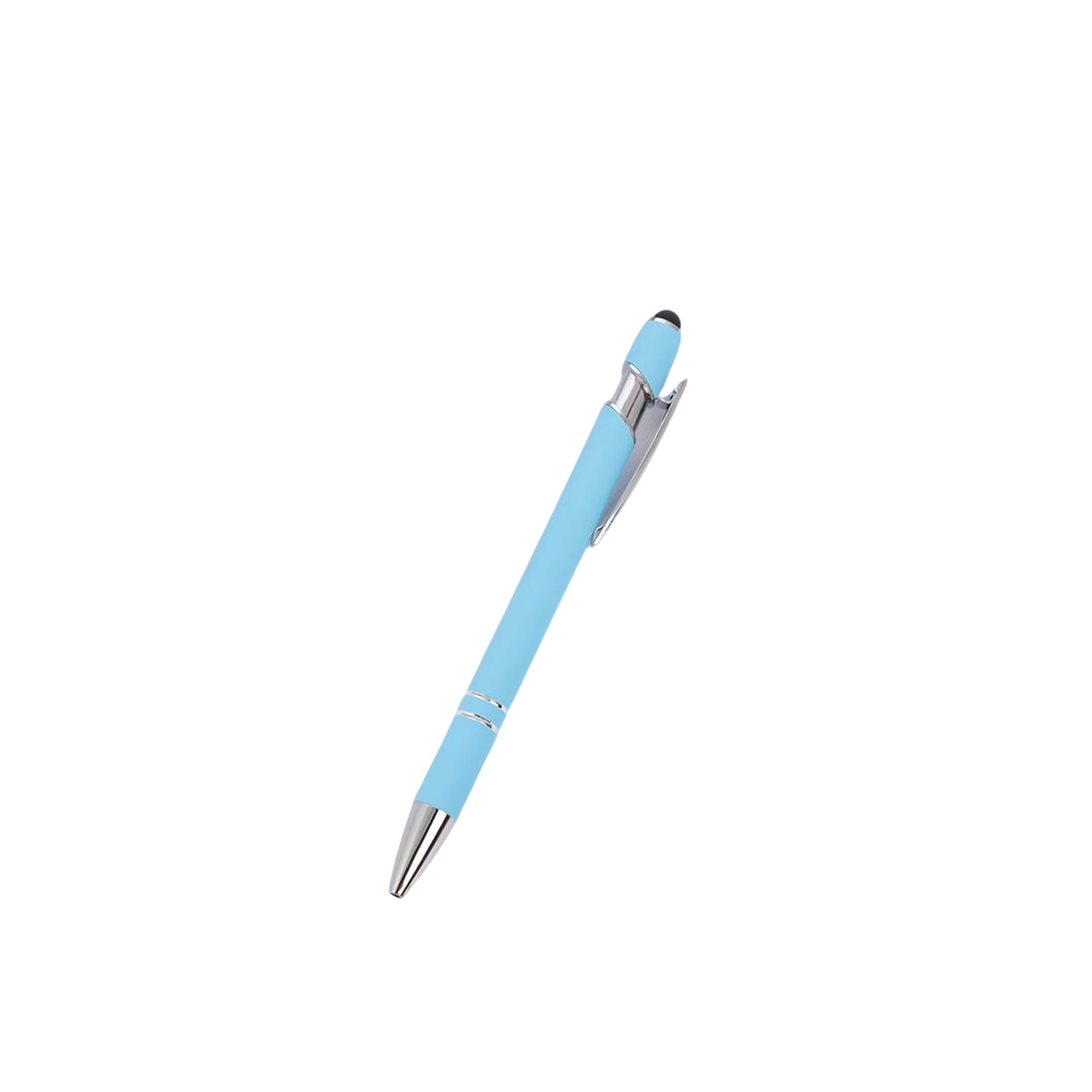 Metal Click Ballpoint Pen With Capacitive Stylus 5.7" 25