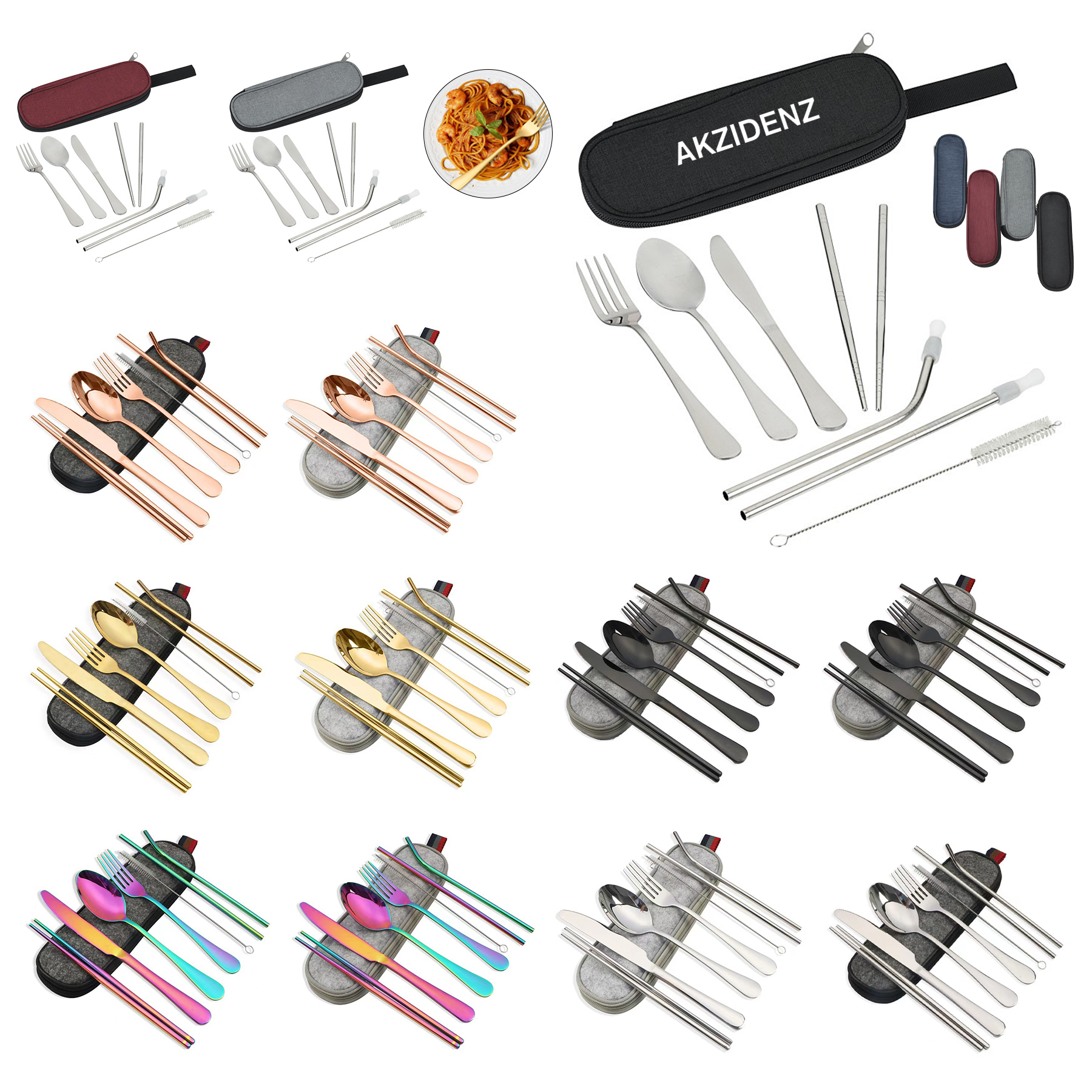 Stainless Cutlery Set in Case 2