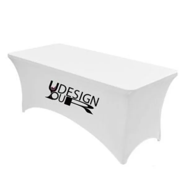Premium 6' Full Color Dye Sublimation Stretch Table Cover 2