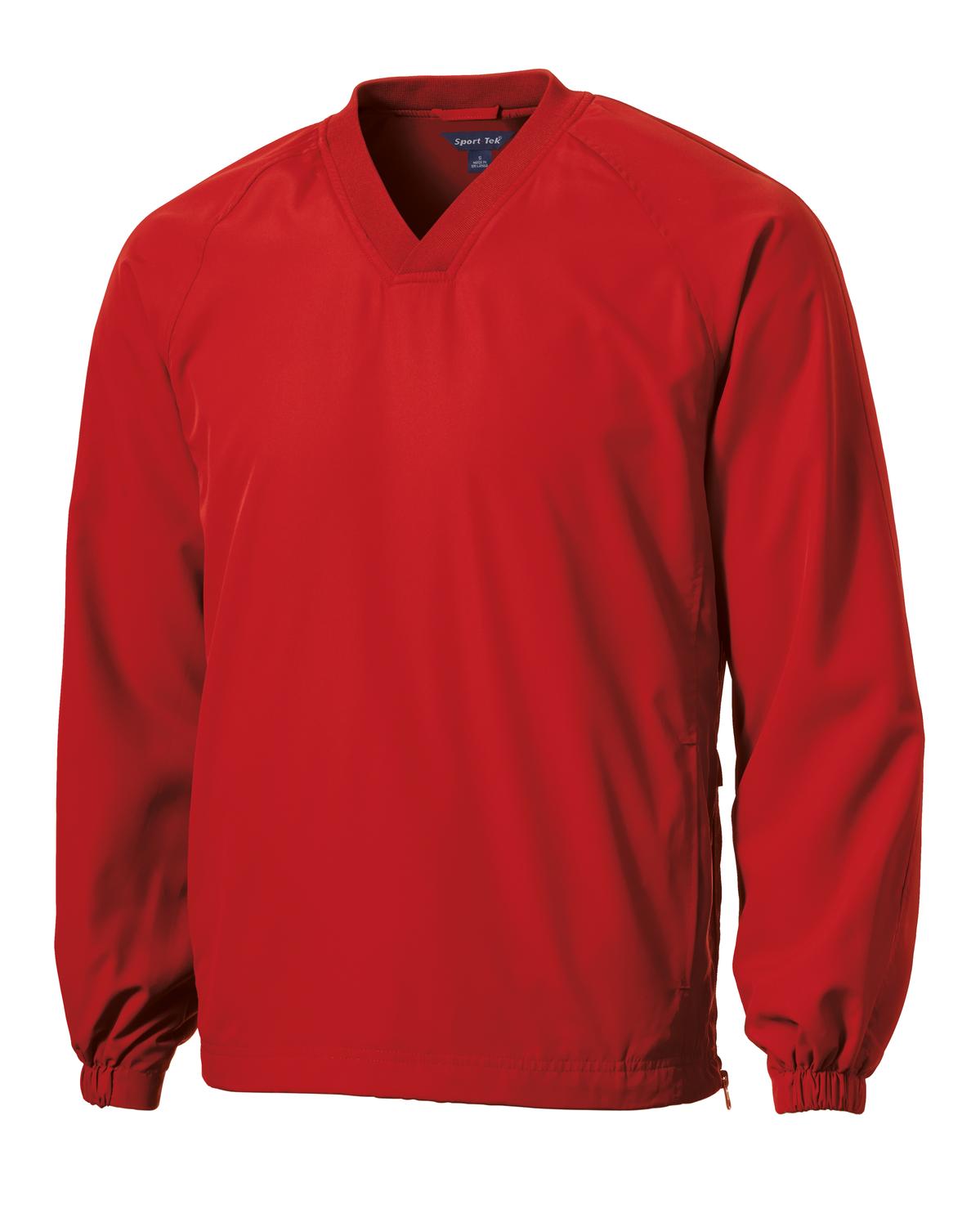 Sport-Tek V-Neck Raglan Wind Shirt. JST72 37