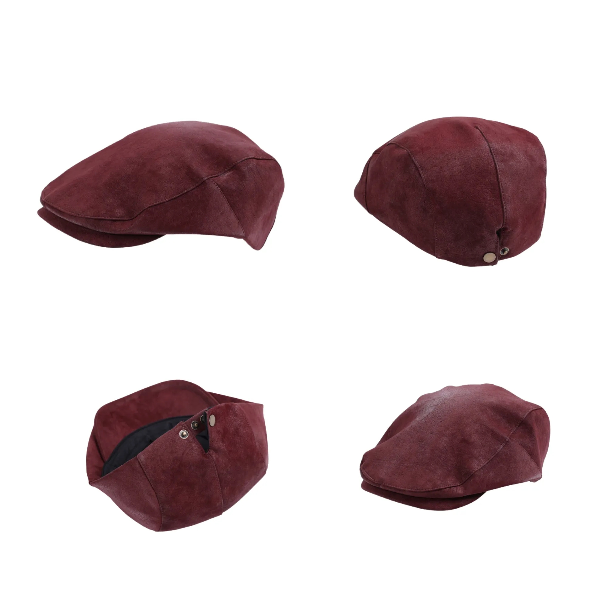 Unisex Beret Hat Artistic Flat Round Cap For Autumn Winter 1