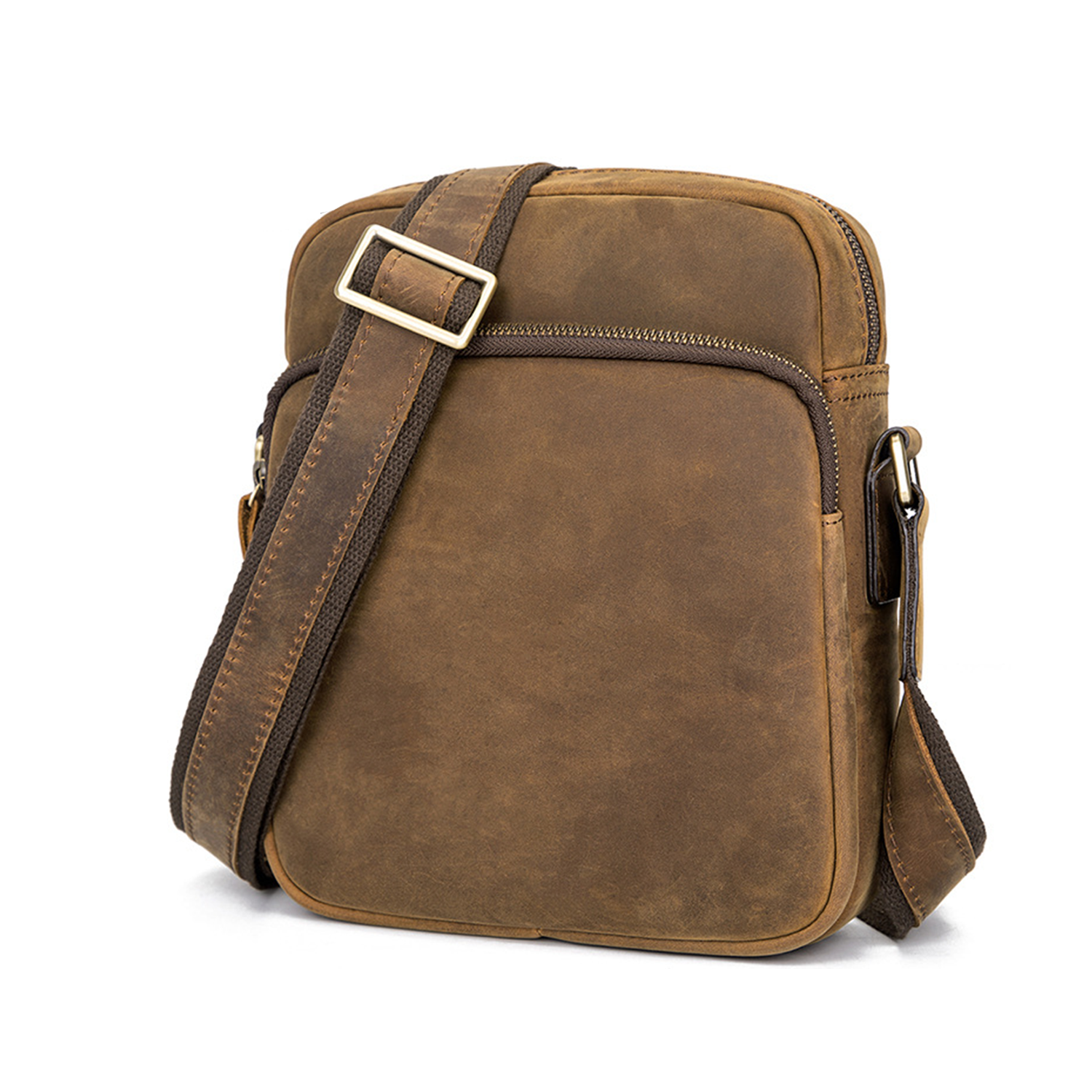 Crazy Horse Leather Men's Crossbody Bag 3