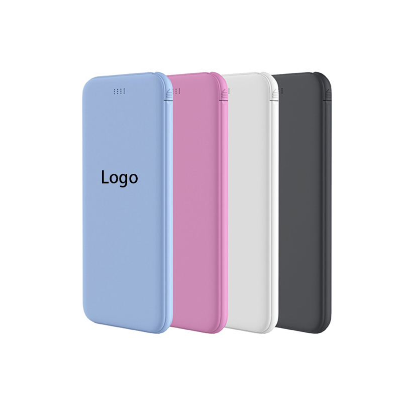 Portable Power Bank w/Built-in Cables 3