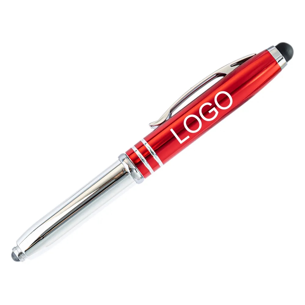 3 in 1 Metal Pen with Stylus and LED Flashlight 5