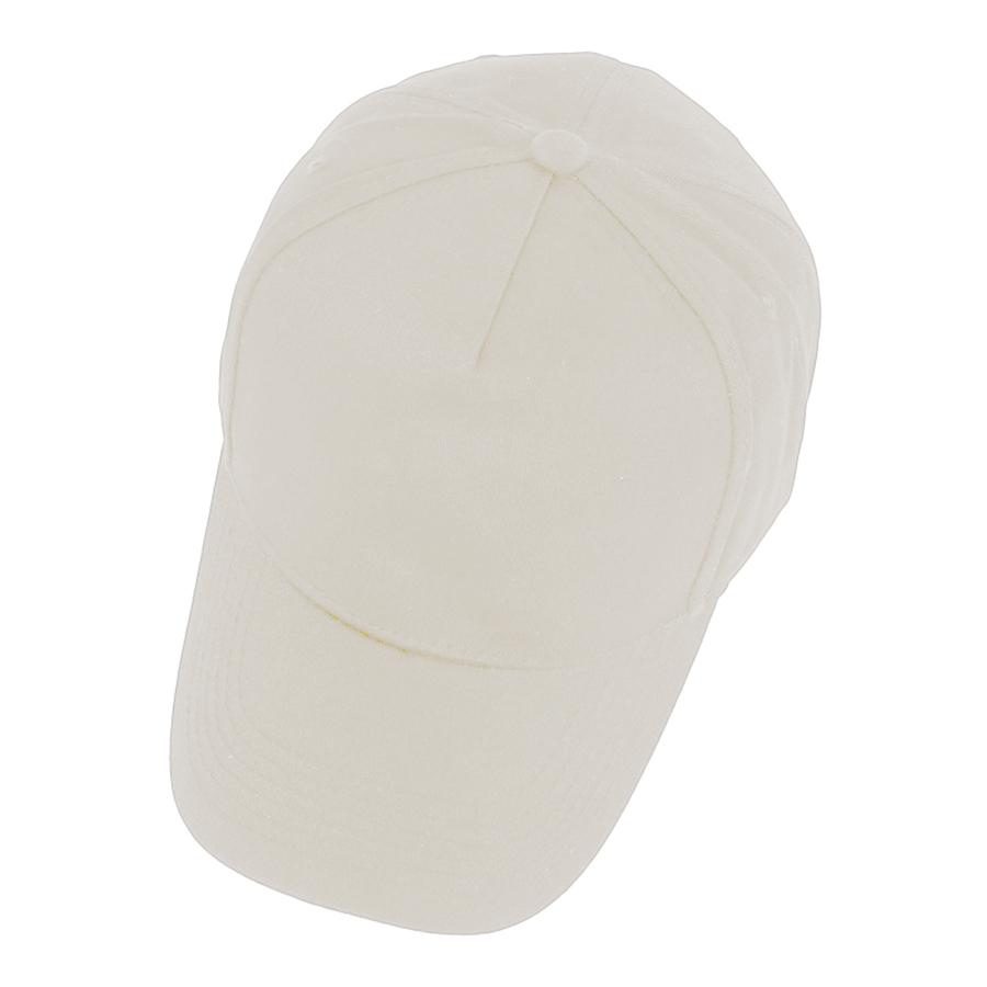 Stock Solid Color Cotton 5-Panel Baseball Cap 43