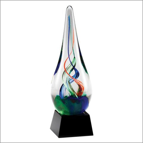 7.5" Multi Color Art Glass 2