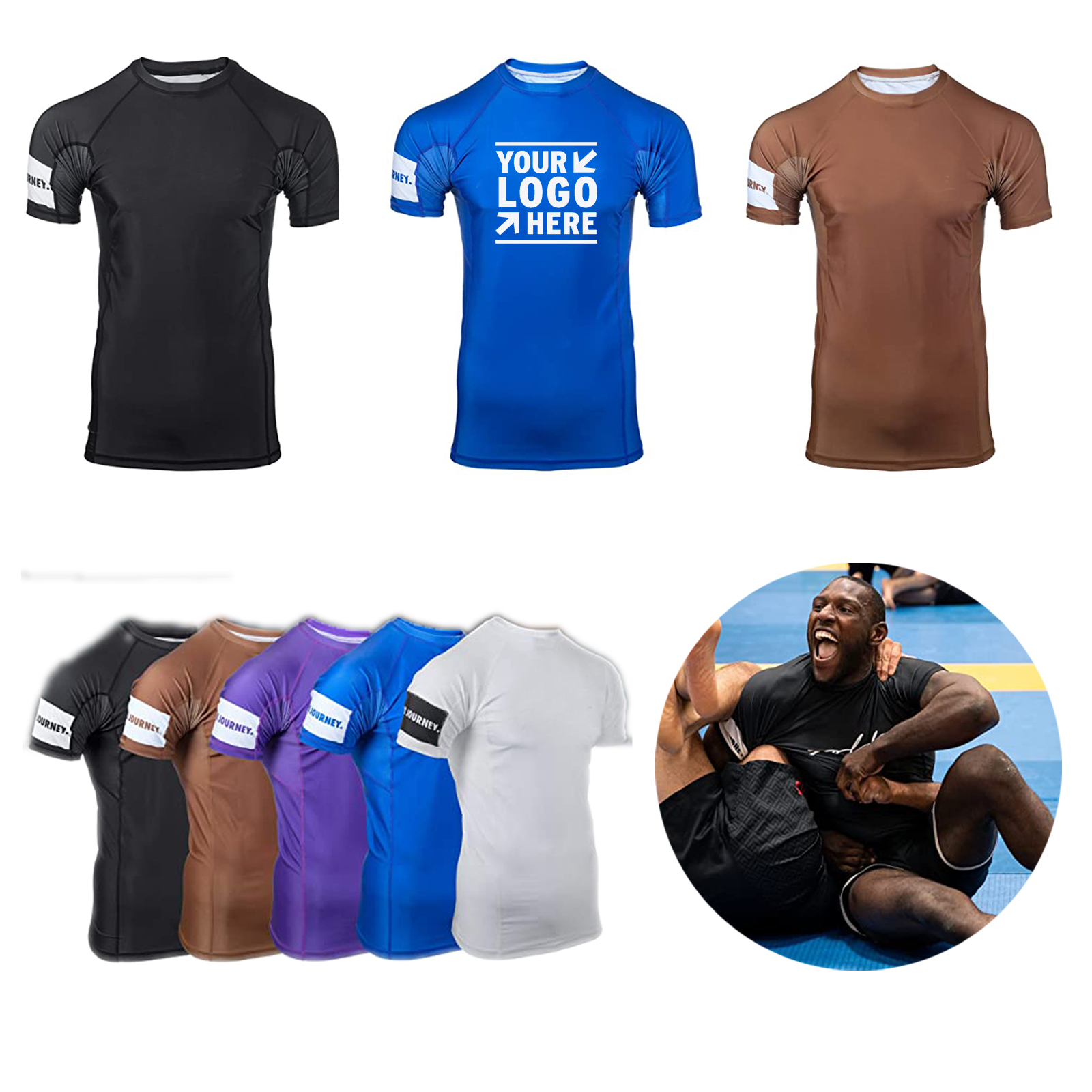 Brazilian Jiu Jitsu Training Short Sleeves Shirt
