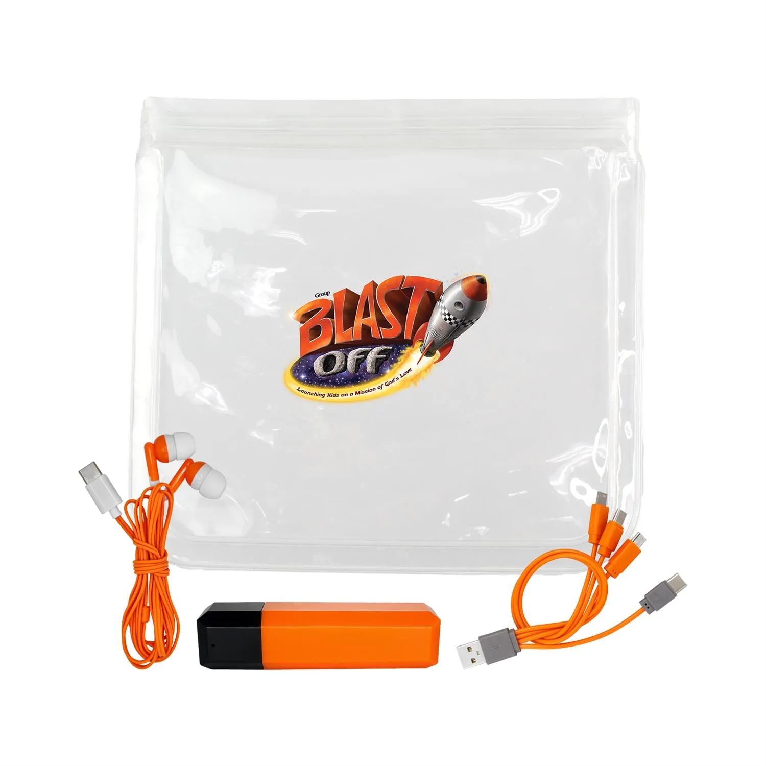 Clear Viper Cable, Ear Bud & Cloth Set 8