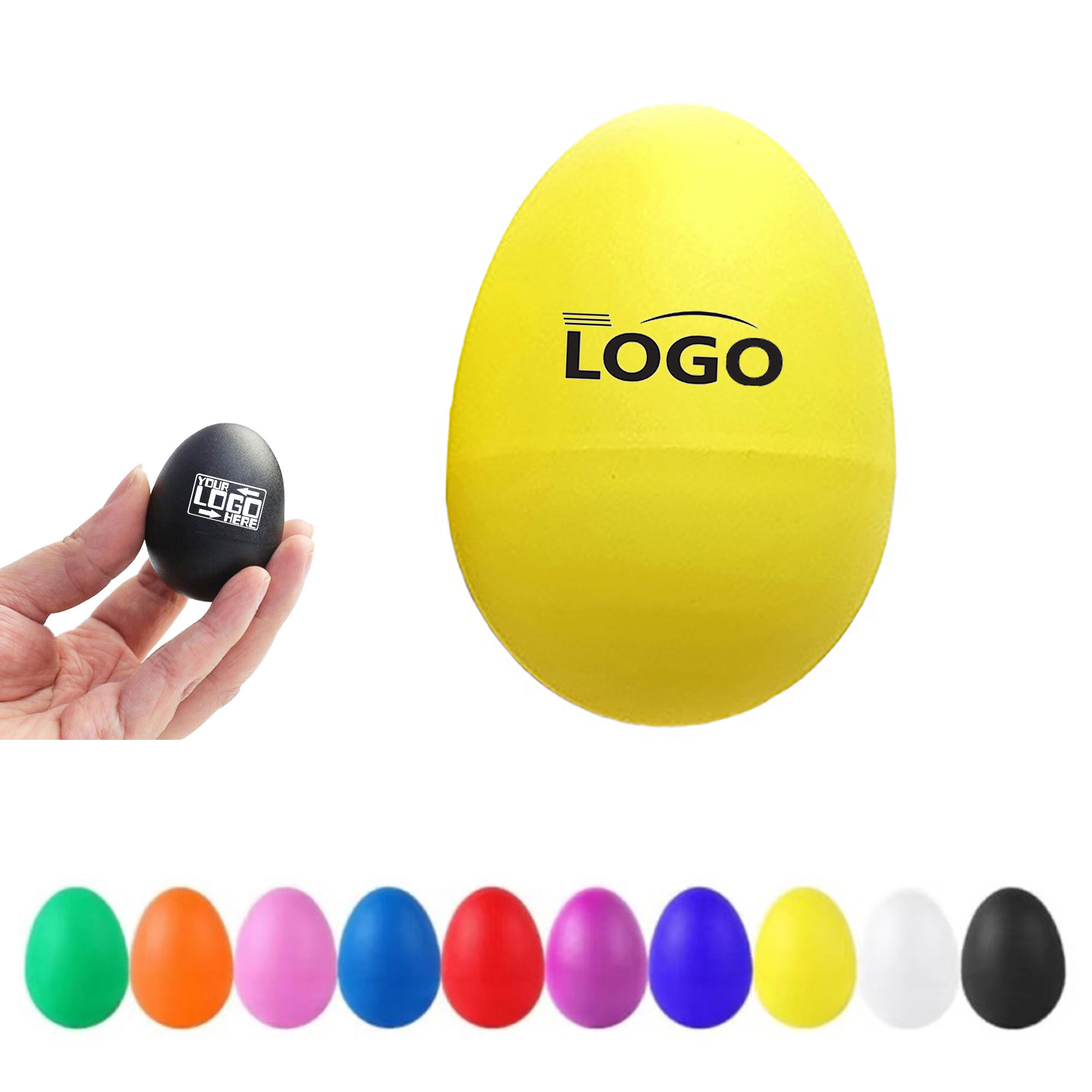 Plastic Sand Egg Shaker Maracas 2