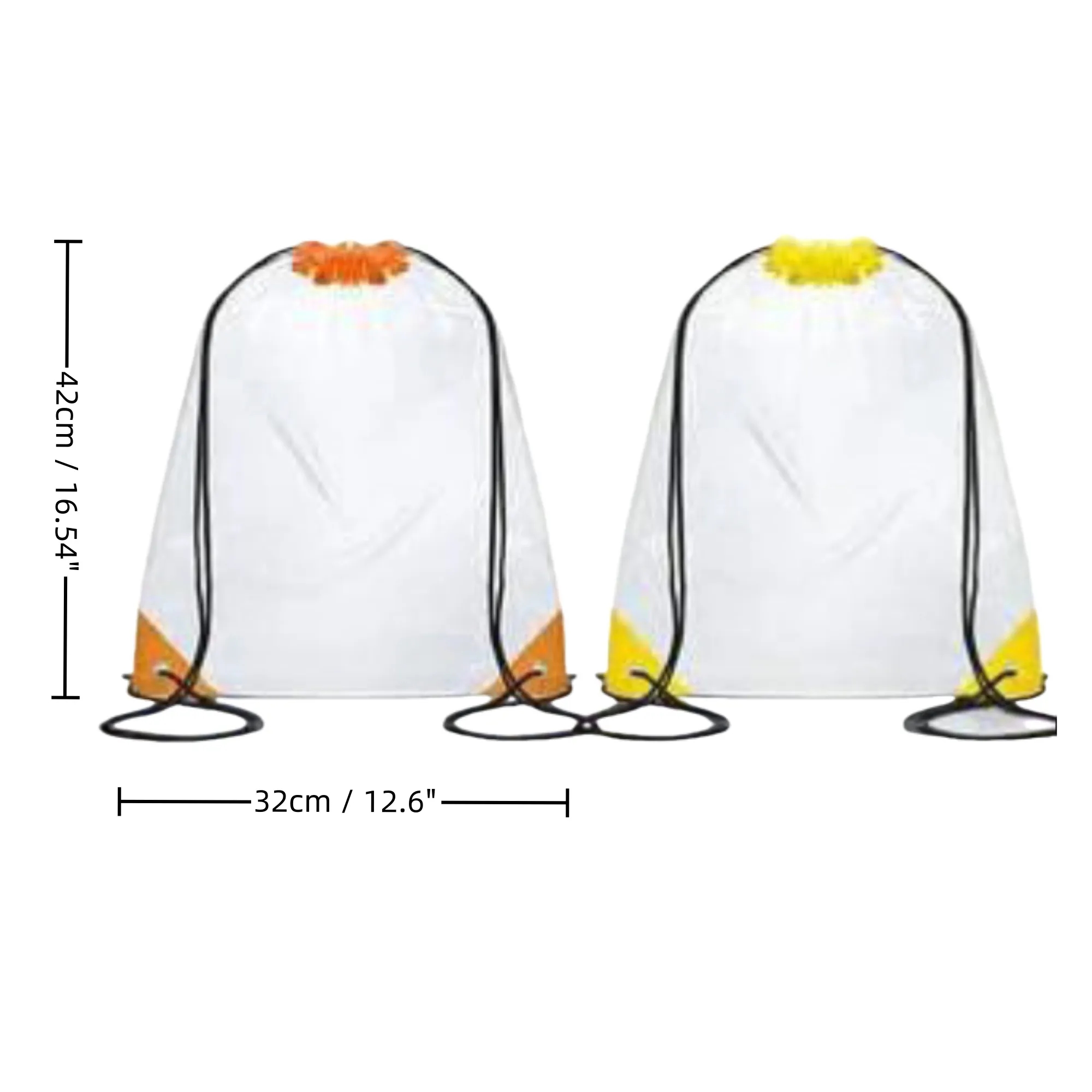 Transparent Drawstring Bag Clear View Party Favor 5