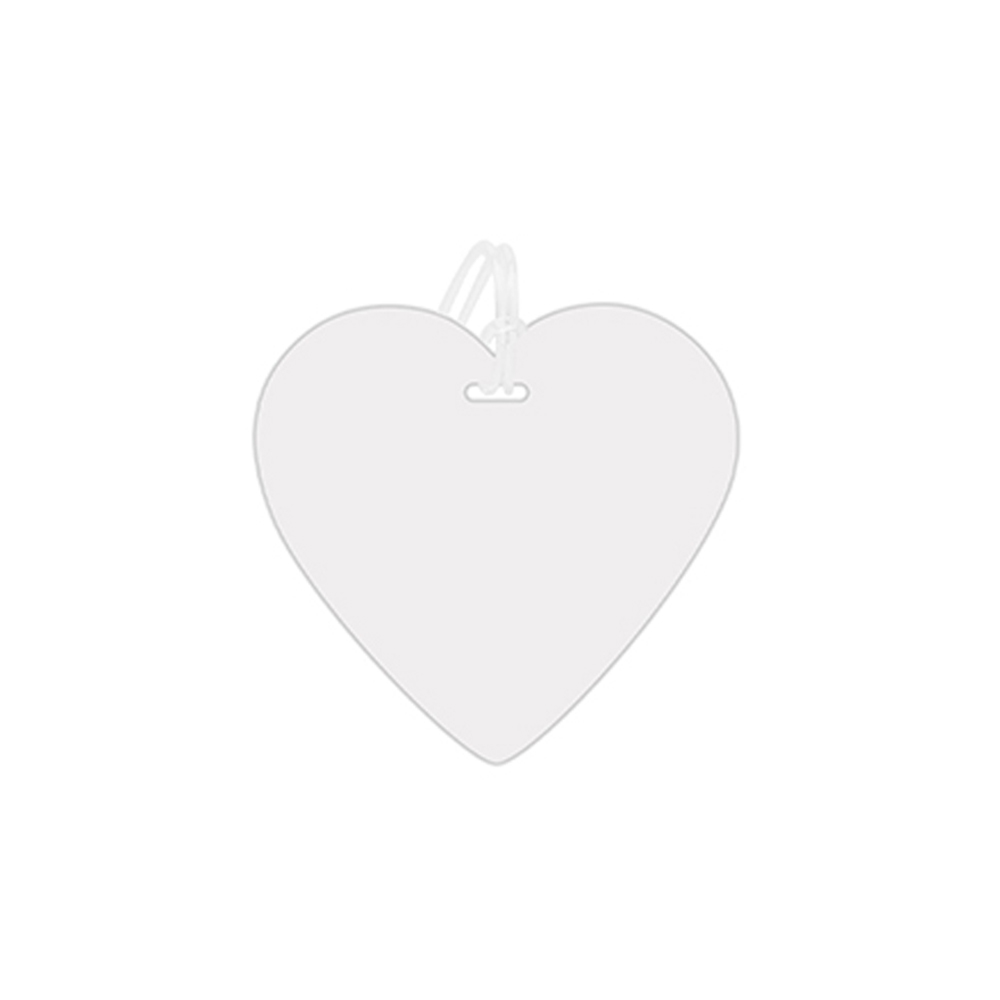 Heart-Shaped Luggage Tags With Strap 1