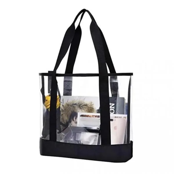 Transparent Custom Clear Tote Bag for Stylish Organization 1