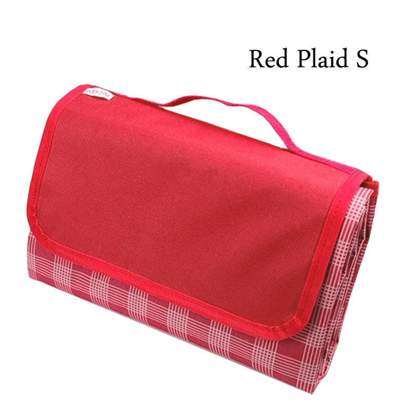 Custom Gift 600D Oxford Fabric Plaid Picnic & Beach Blanket 8