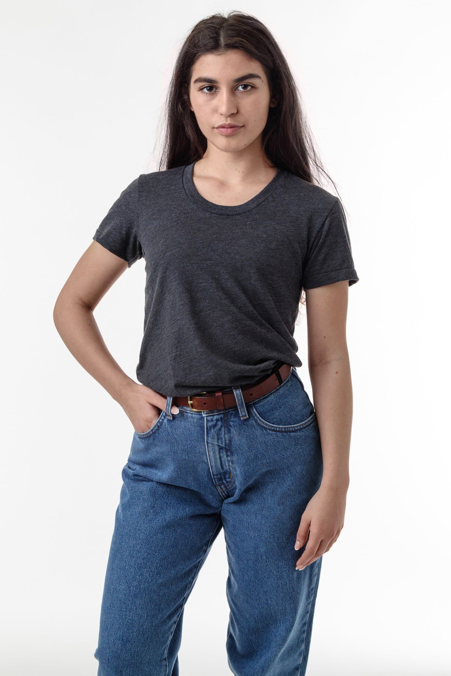 WOMEN'S POLY COTTON S/S T-SHIRT 3